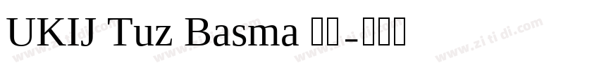 UKIJ Tuz Basma 常规字体转换